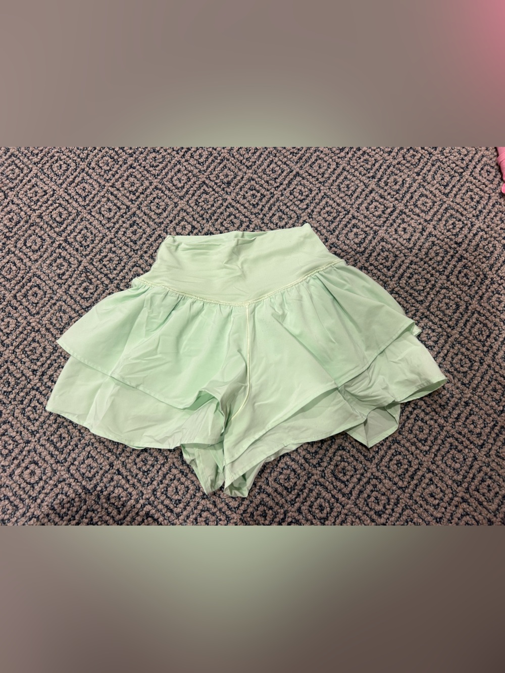 Aerie Mint Green Ruffle Skort